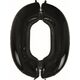 GoDan Balon foliowy CYFRA 0, B&C, czarna - 92 cm