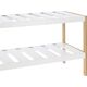 Storage Solutions Regał BAMBUSOWY stojak na buty 2 poziomy