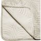 Dekoracja domu Narzuta Leaf Ivory 240x260 cm welurowa