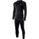 Hi-Tec Bielizna termoaktywna męska zestaw bluza + spodnie kalesony legginsy Hi-tec Sorin set czarna rozmiar L