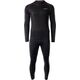 Hi-Tec Bielizna termoaktywna męska zestaw bluza + spodnie kalesony legginsy Hi-tec Sorin set czarna rozmiar L