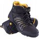 Elbrus OUTDOOR ERIMLEY MID WP TEEN BLACK/DARK TILE BLUE/ORANGE 36