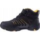 Elbrus OUTDOOR ERIMLEY MID WP TEEN BLACK/DARK TILE BLUE/ORANGE 36