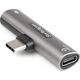 Adapter USB StarTech USB-C - USB-C x2 Srebrny  (CDP2CAPDM)