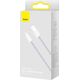 Kabel USB Baseus USB-A - Lightning 2 m Fioletowy (BSU3001PRP)