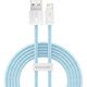 Kabel USB Baseus USB-A - Lightning 1 m Turkusowy (BSU3007BLU)
