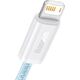Kabel USB Baseus USB-A - Lightning 1 m Turkusowy (BSU3007BLU)