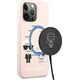 Karl Lagerfeld Karl Lagerfeld KLHMP13LSSKCI iPhone 13 Pro / 13 6,1" hardcase jasnoróżowy/light pink Silicone Ikonik Karl & Choupette Magsafe