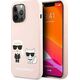 Karl Lagerfeld Karl Lagerfeld KLHMP13LSSKCI iPhone 13 Pro / 13 6,1" hardcase jasnoróżowy/light pink Silicone Ikonik Karl & Choupette Magsafe