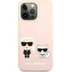 Karl Lagerfeld Karl Lagerfeld KLHMP13LSSKCI iPhone 13 Pro / 13 6,1" hardcase jasnoróżowy/light pink Silicone Ikonik Karl & Choupette Magsafe