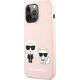 Karl Lagerfeld Karl Lagerfeld KLHMP13XSSKCI iPhone 13 Pro Max 6,7" hardcase jasnoróżowy/light pink Silicone Ikonik Karl & Choupette Magsafe