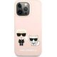 Karl Lagerfeld Karl Lagerfeld KLHMP13XSSKCI iPhone 13 Pro Max 6,7" hardcase jasnoróżowy/light pink Silicone Ikonik Karl & Choupette Magsafe