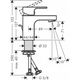Bateria umywalkowa Hansgrohe Vernis Shape bateria umywalkowa 70