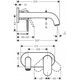 Bateria umywalkowa Hansgrohe Vernis Shape bateria ścienna, chrom