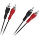 Kabel RCA (Cinch) x2 - RCA (Cinch) x2 1.2m czarny (KPO2610-1,2)