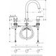 Bateria umywalkowa Hansgrohe Hansgrohe Vernis Blend bateria umywalkowa 3-otworowa EcoSmart czarny mat