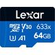 Karta Lexar 633x MicroSDXC 64 GB Class 10 UHS-I/U3 A1 V30 (LMS0633064G-BNNNG)