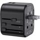 Ładowarka Usams Ładowarka Sieciowa USAMS 2xUSB T55 12W adapter uniwersalny 4w1 US/AU/EU/UK czarny CC173TC01 (US-CC173)