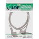 Kabel zasilający InLine InLine® Power cable, Schutzkontakt CEE7/7 angeled to 3pin IEC-C13 angeled, grey, 1.0m