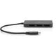 HUB USB Digitus DIGITUS USB-Hub 3-Port  C  ->3xDP   m.Kabel          schwarz