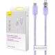 Kabel USB Baseus USB-C - Lightning 1 m Fioletowy (CATS010205)