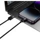 Kabel USB Baseus USB-A - USB-C + microUSB + Lightning 0.6 m Czarny (P10319900111-00)