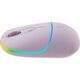 Mysz Canyon CANYON MW-22, 2 in 1 Wireless optical mouse with 4 buttons,Silent switch for right/left keys,DPI 800/1200/1600, 2 mode(BT/ 2.4GHz), 650mAh Li-poly battery,RGB backlight,Pearl rose, cable length 0.8m, 110*62*34.2mm, 0.085kg