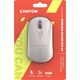Mysz Canyon CANYON MW-22, 2 in 1 Wireless optical mouse with 4 buttons,Silent switch for right/left keys,DPI 800/1200/1600, 2 mode(BT/ 2.4GHz), 650mAh Li-poly battery,RGB backlight,Rice, cable length 0.8m, 110*62*34.2mm, 0.085kg