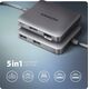 HUB USB Axagon HMC-5HL Wieloportowy hub 2x USB-A, 4K HDMI, GLAN, USB 3.2 Gen 1, PD 100W, 15cm USB-C kabel