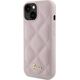 Guess Guess GUHCP15SPSQSQSP iPhone 15 6.1" różowy/pink hardcase Quilted Metal Logo