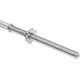Rebel Gryf prosty stalowy chromowany gwintowany zaciski sztanga 180cm 24mm Rebel