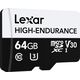 Karta Lexar High-Endurance MicroSDXC 64 GB Class 10 UHS-I/U3 V30 (LMSHGED064G-BCNNG)