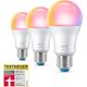 WiZ WiZ,Bulb,8,8W,2200-6500 (RGB),A60,E27,3 pcs lightsource