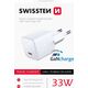 Ładowarka Swissten Swissten GaN USB-C 33W biała
