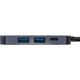 HUB USB InLine INLINE Multifunktions-HUB USB 3.2 Gen.1 2x USB-A 5Gbps HDMI 4K 30Hz USB Type-C PD 87W aluminium grau
