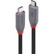 Kabel USB Lindy USB-C - USB-C 0.8 m Czarny (36956)