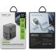 Ładowarka Energea ENERGEA ład. siec. 1xUSB+2xUSB-C PD-PPS-QC 3.0 65W 1A2C adapter 4w1 US/UA/EU/UK szary/gunmetal Travelworld Adapter GaN65W