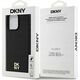 DKNY DKNY DKHMP15XPSHRPSK iPhone 15 Pro Max 6.7" czarny/black hardcase Leather Monogram Pattern Metal Logo MagSafe