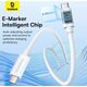 Kabel USB Baseus USB-C - USB-C 1 m Biały (1024213)