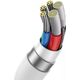 Kabel USB Baseus USB-C - USB-C 1 m Biały (1024213)