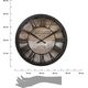 Atmosphera Brązowy zegar ścienny vintage 39 cm