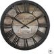 Atmosphera Brązowy zegar ścienny vintage 39 cm