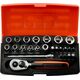 Bahco Galvučių, terkšlės ir priedų rinkinukas 4-13mm, antgaliai PH,HEX,TORX 1/4" 25vnt blisteryje. Bahco