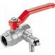 Perfexim PHA-008 G1/2 WW PN30 C DN15 Kurek kulowy z zaworem spustowym CuZn-C