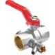 Perfexim PHA-008 G1/2 WW PN30 C DN15 Kurek kulowy z zaworem spustowym CuZn-C