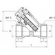Perfexim Filtr skośny PHA-060M G1/2 WW PN25 DN15 CuZn z wkładem magnetycznym