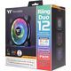 Wentylator Thermaltake Riing Duo 12 RGB 3-pack + Hub (CL-F073-PL12SW-A)