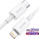 Kabel USB Baseus USB-C - Lightning 2 m Biały (baseus_20210428105812)