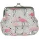 Swede Portmonetka transparentna owoce/flamingi U920 893