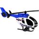 Zestaw Pojazdów Helikopter Auto Policja Dźwięk Niebieskie LEAN Toys